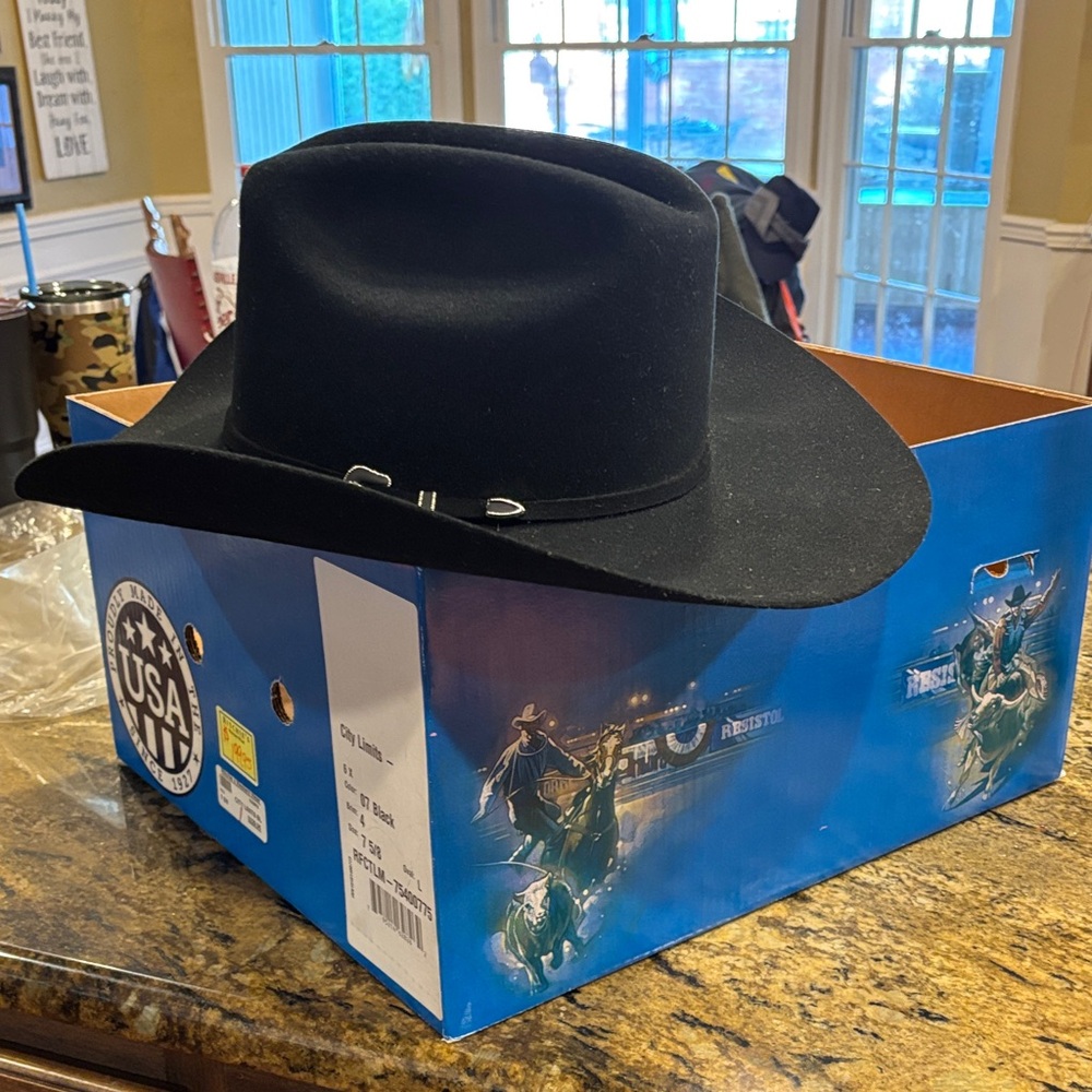Resistol City Limits Black Western Hat - Picture 3 of 16